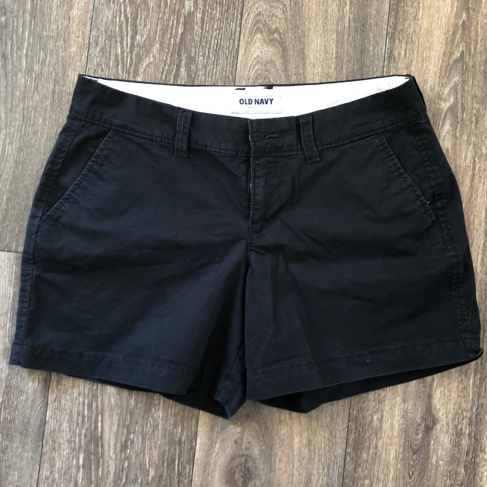 Black Cotton Shorts